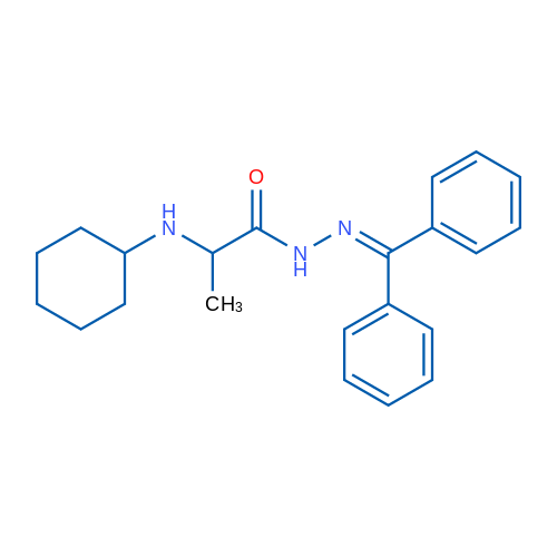 2-(Cyclohexylamino)-N'-(diphenylmethylidene)propanehydrazide 1g
