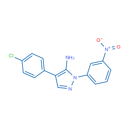 4-(4-Chlorophenyl)-1-(3-nitrophenyl)-1H-pyrazol-5-amine 1g