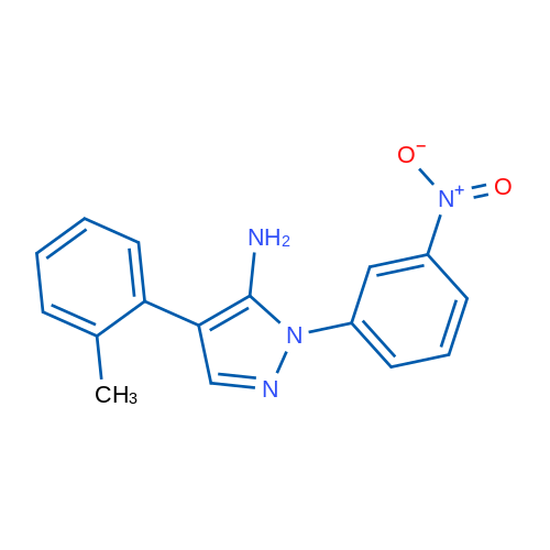 4-(2-Methylphenyl)-1-(3-nitrophenyl)-1H-pyrazol-5-amine 1g