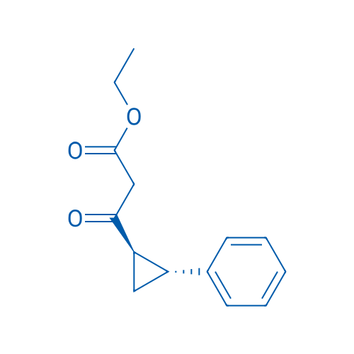 Ethyl 3-oxo-3-((1R,2R)-2-phenylcyclopropyl)propanoate 250mg
