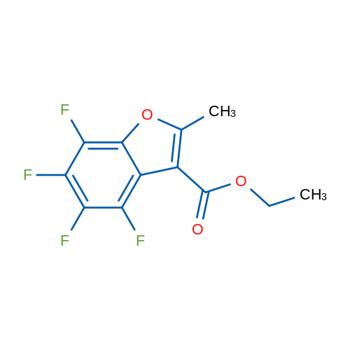 Ethyl 4,5,6,7-tetrafluoro-2-methylbenzofuran-3-carboxylate 50mg