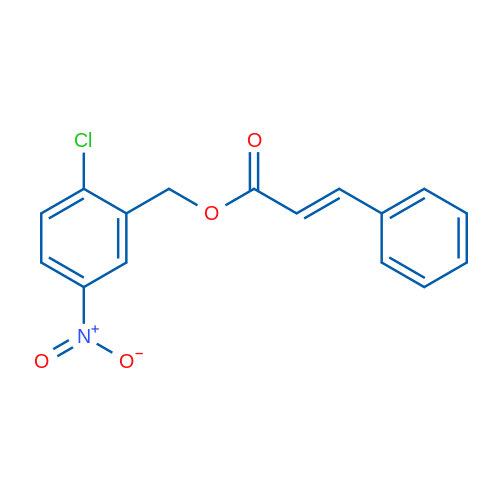 (2-Chloro-5-nitrophenyl)methyl (2E)-3-phenylprop-2-enoate 1g