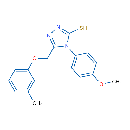 4-(4-Methoxyphenyl)-5-((m-tolyloxy)methyl)-4H-1,2,4-triazole-3-thiol 1g