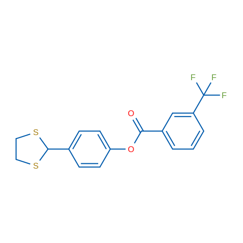 4-(1,3-Dithiolan-2-yl)phenyl 3-(trifluoromethyl)benzoate 1g