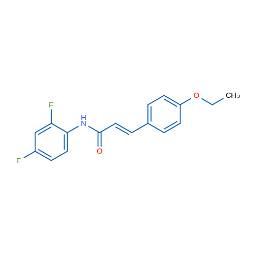 (2E)-N-(2,4-Difluorophenyl)-3-(4-ethoxyphenyl)prop-2-enamide 1g