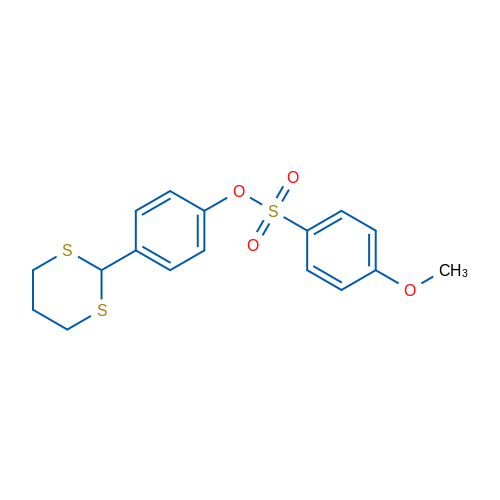 4-(1,3-Dithian-2-yl)phenyl 4-methoxybenzene-1-sulfonate 1g
