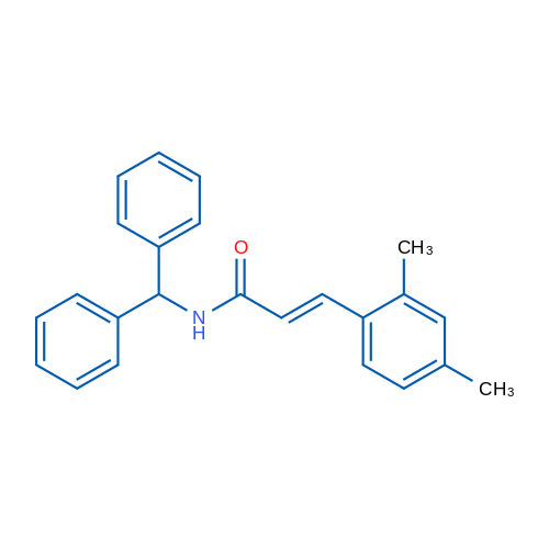 (2E)-3-(2,4-Dimethylphenyl)-N-(diphenylmethyl)prop-2-enamide 1g