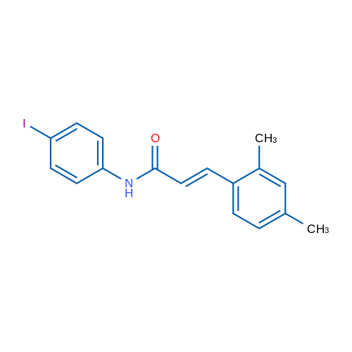 (2E)-3-(2,4-Dimethylphenyl)-N-(4-iodophenyl)prop-2-enamide 1g