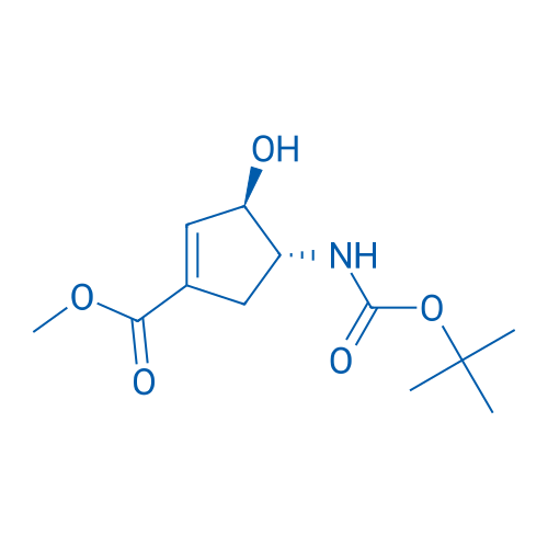 Methyl (3R,4R)-4-((tert-butoxycarbonyl)amino)-3-hydroxycyclopent-1-ene-1-carboxylate 1g