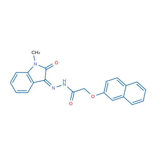 N'-(1-Methyl-2-oxoindolin-3-ylidene)-2-(naphthalen-2-yloxy)acetohydrazide 1g