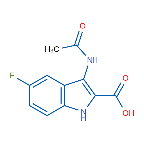 3-Acetamido-5-fluoro-1H-indole-2-carboxylic acid 5g