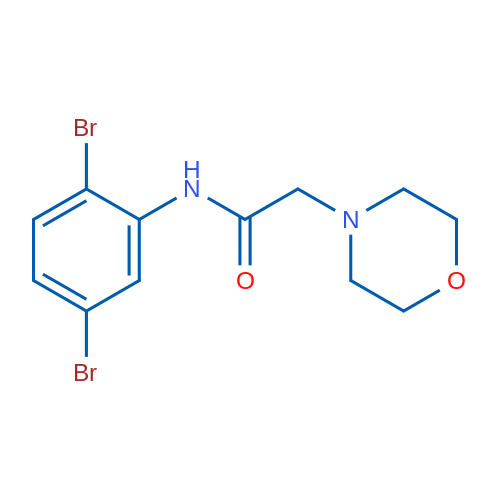 N-(2,5-Dibromophenyl)-2-(morpholin-4-yl)acetamide 1g