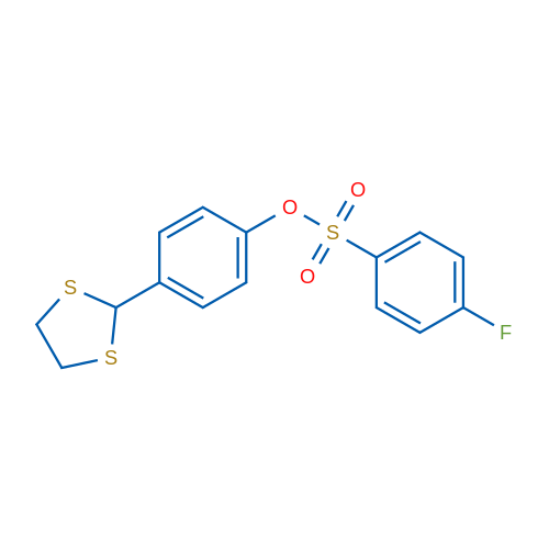 4-(1,3-Dithiolan-2-yl)phenyl 4-fluorobenzene-1-sulfonate 1g