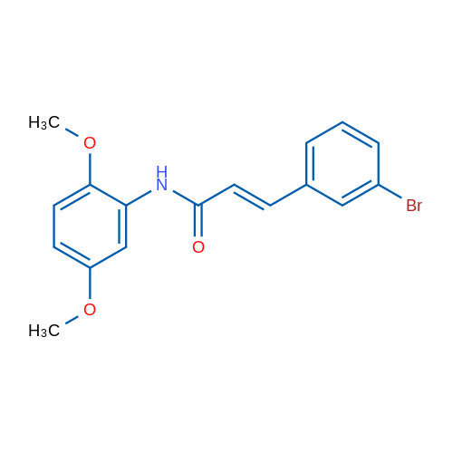 (2E)-3-(3-Bromophenyl)-N-(2,5-dimethoxyphenyl)prop-2-enamide 1g