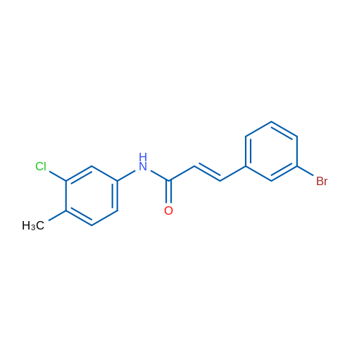 (2E)-3-(3-Bromophenyl)-N-(3-chloro-4-methylphenyl)prop-2-enamide 1g