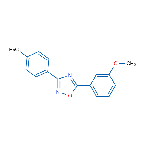 5-(3-Methoxyphenyl)-3-(4-methylphenyl)-1,2,4-oxadiazole 1g