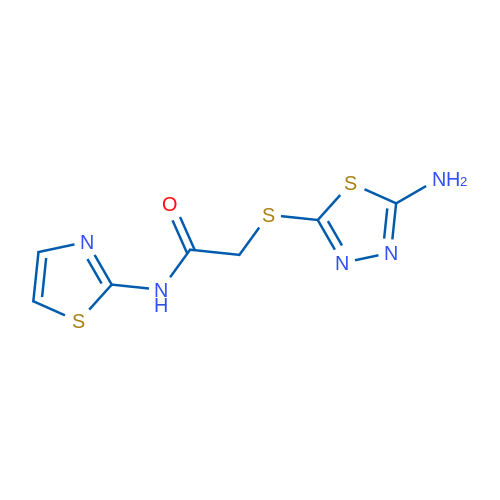 2-((5-Amino-1,3,4-thiadiazol-2-yl)thio)-N-(thiazol-2-yl)acetamide 1g