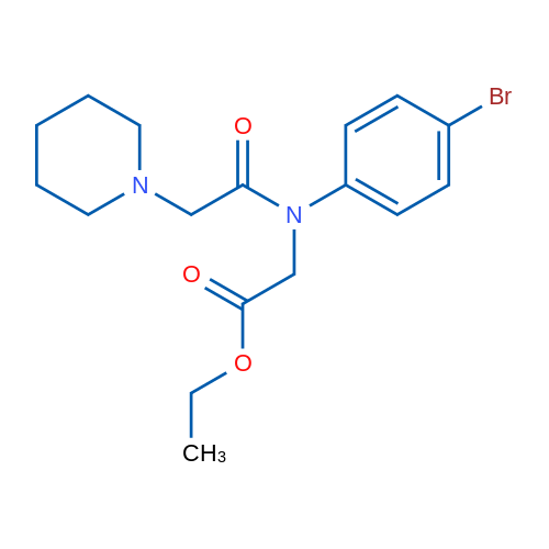 Ethyl 2-(N-(4-bromophenyl)-2-(piperidin-1-yl)acetamido)acetate 1g
