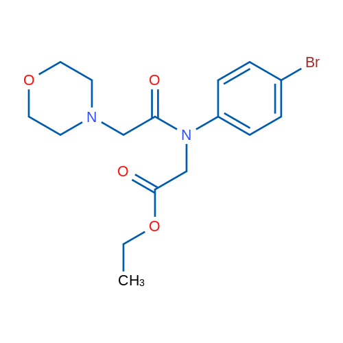 Ethyl 2-(N-(4-bromophenyl)-2-morpholinoacetamido)acetate 1g