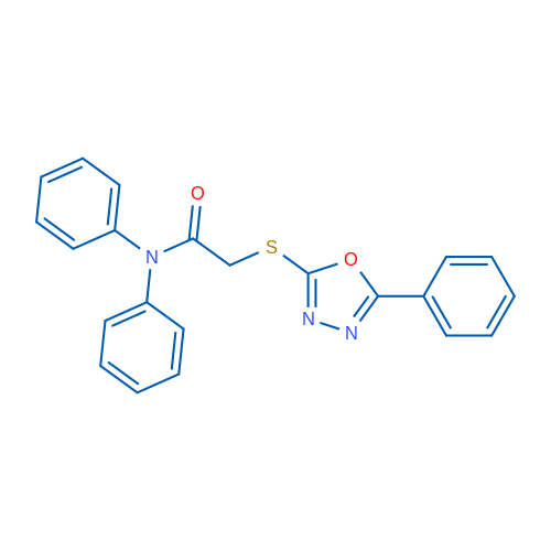 N,N-Diphenyl-2-((5-phenyl-1,3,4-oxadiazol-2-yl)thio)acetamide 1g