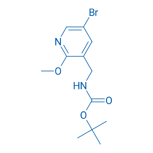 tert-Butyl ((5-bromo-2-methoxypyridin-3-yl)methyl)carbamate 250mg