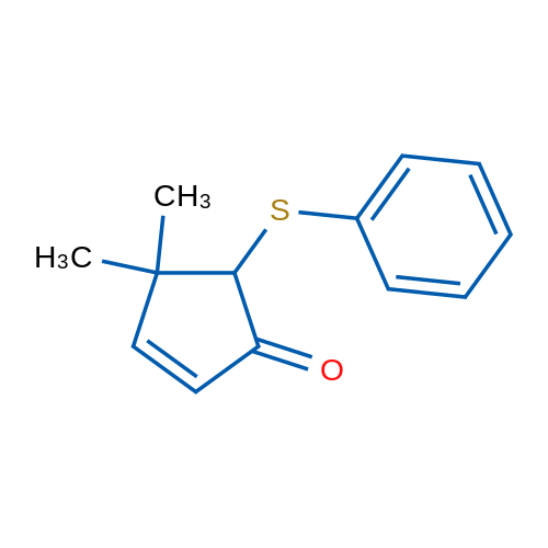 4,4-Dimethyl-5-(phenylthio)cyclopent-2-enone 1g