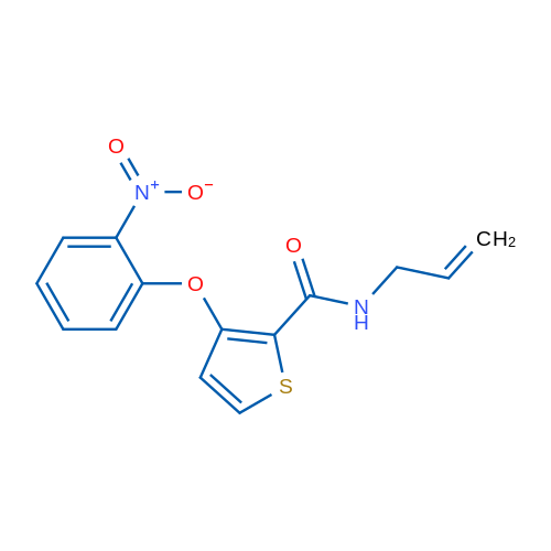 3-(2-Nitrophenoxy)-N-(prop-2-en-1-yl)thiophene-2-carboxamide 1g