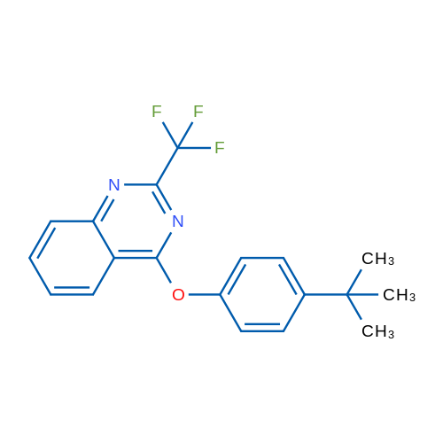 4-(4-tert-Butylphenoxy)-2-(trifluoromethyl)quinazoline 1g