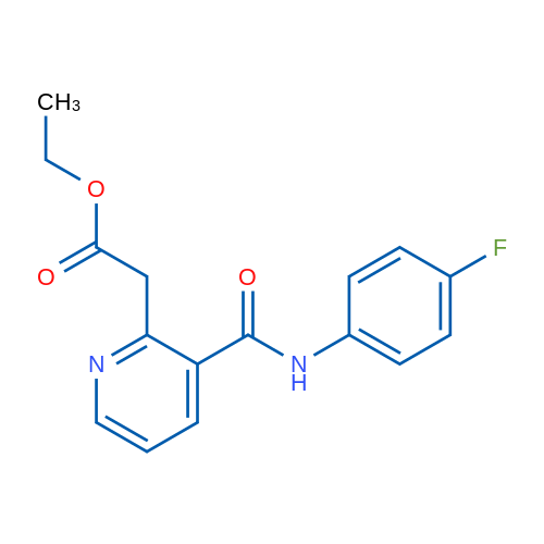 Ethyl 2-(3-((4-fluorophenyl)carbamoyl)pyridin-2-yl)acetate 250mg