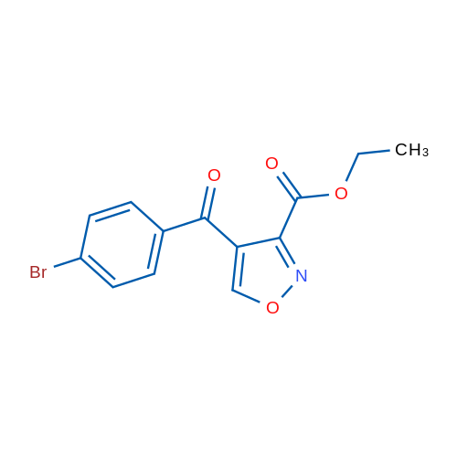 Ethyl 4-(4-bromobenzoyl)isoxazole-3-carboxylate 1g