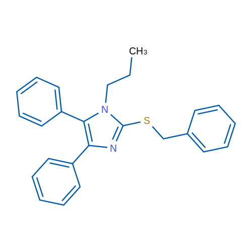 2-(Benzylsulfanyl)-4,5-diphenyl-1-propyl-1H-imidazole 1g