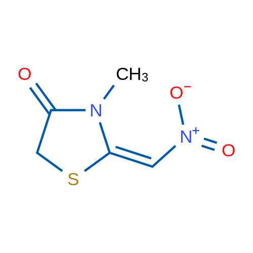 (2E)-3-Methyl-2-(nitromethylidene)-1,3-thiazolidin-4-one 1g