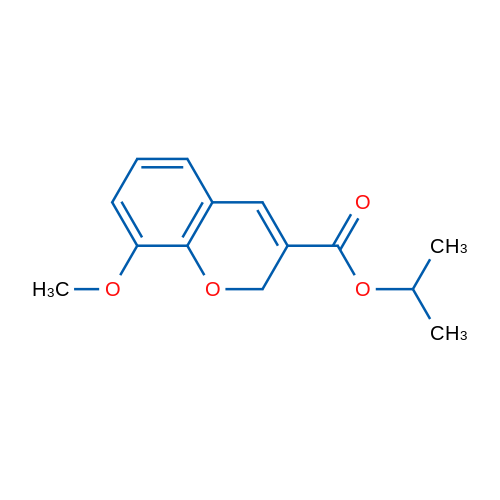 Propan-2-yl 8-methoxy-2H-chromene-3-carboxylate 1g
