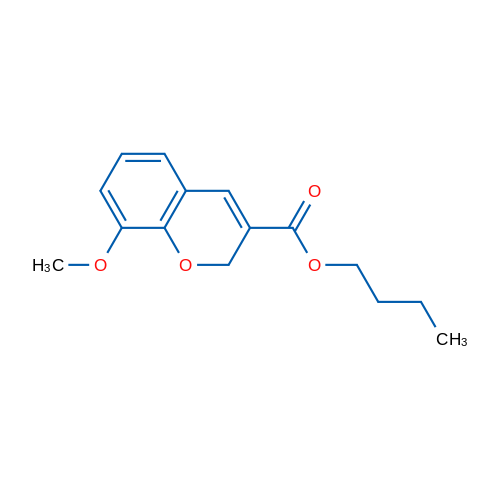 Butyl 8-methoxy-2H-chromene-3-carboxylate 1g