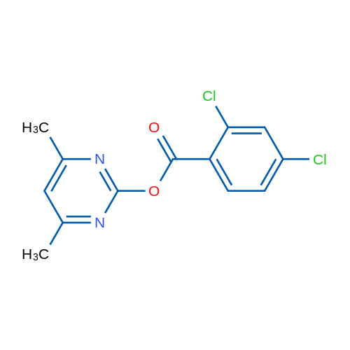 4,6-Dimethylpyrimidin-2-yl 2,4-dichlorobenzoate 1g