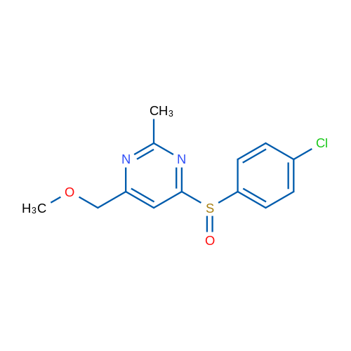 4-(4-Chlorobenzenesulfinyl)-6-(methoxymethyl)-2-methylpyrimidine 1g
