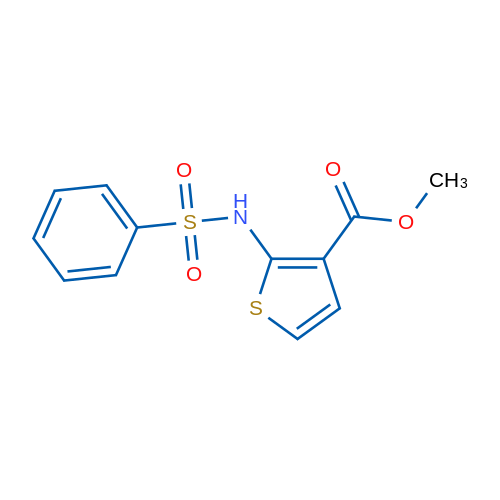 Methyl 2-benzenesulfonamidothiophene-3-carboxylate 1g