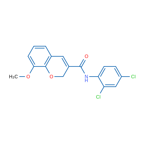N-(2,4-Dichlorophenyl)-8-methoxy-2H-chromene-3-carboxamide 1g