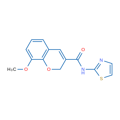 8-Methoxy-N-(1,3-thiazol-2-yl)-2H-chromene-3-carboxamide 1g