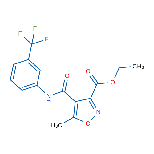 Ethyl 5-methyl-4-((3-(trifluoromethyl)phenyl)carbamoyl)isoxazole-3-carboxylate 1g