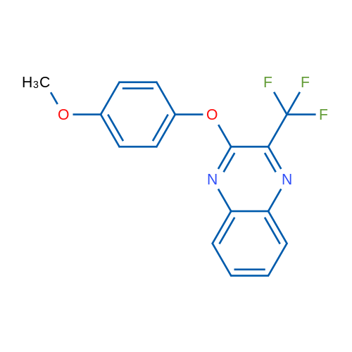 2-(4-Methoxyphenoxy)-3-(trifluoromethyl)quinoxaline 1g