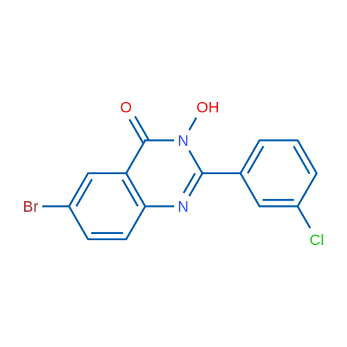 6-Bromo-2-(3-chlorophenyl)-3-hydroxy-3,4-dihydroquinazolin-4-one 1g