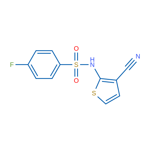 N-(3-Cyanothiophen-2-yl)-4-fluorobenzene-1-sulfonamide 1g