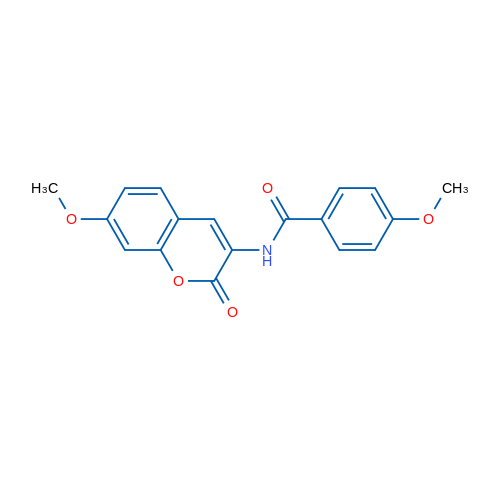 4-Methoxy-N-(7-methoxy-2-oxo-2H-chromen-3-yl)benzamide 1g