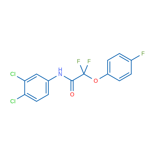 N-(3,4-Dichlorophenyl)-2,2-difluoro-2-(4-fluorophenoxy)acetamide 1g