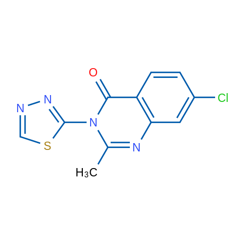 7-Chloro-2-methyl-3-(1,3,4-thiadiazol-2-yl)-3,4-dihydroquinazolin-4-one 1g