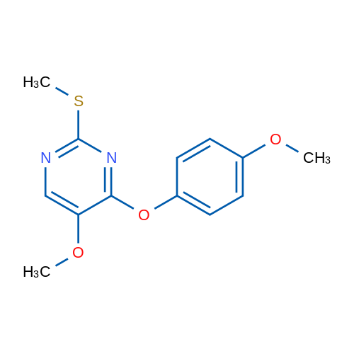 5-Methoxy-4-(4-methoxyphenoxy)-2-(methylsulfanyl)pyrimidine 1g