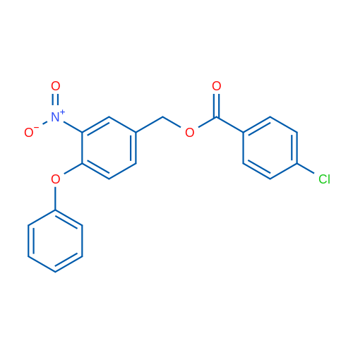 (3-Nitro-4-phenoxyphenyl)methyl 4-chlorobenzoate 1g