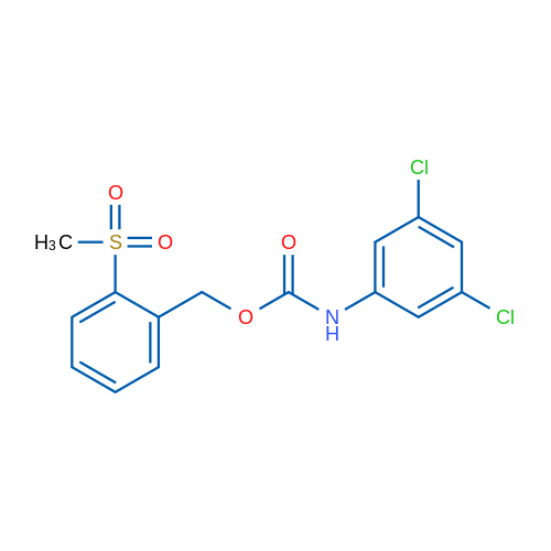 (2-Methanesulfonylphenyl)methyl N-(3,5-dichlorophenyl)carbamate 1g