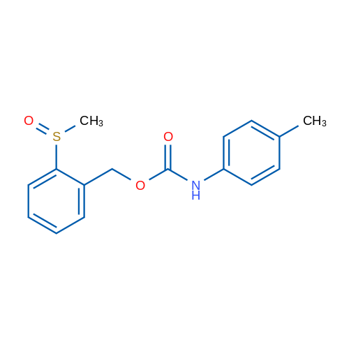 (2-Methanesulfinylphenyl)methyl N-(4-methylphenyl)carbamate 1g